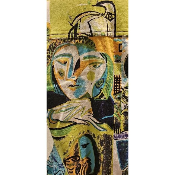 Mirror Image Women's Abstract Art Print Button-Up Jacket S NWOT - Picture 5 of 12